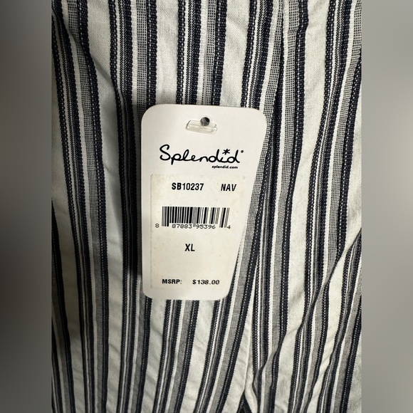 NWT-Splendid Navy Pinstripe Pants XL - Picture 9 of 10